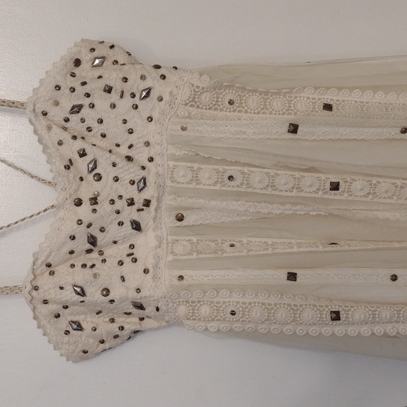 NWT Free People Studded Party Dress Maxi Dress size 4 RARE - Picture 5 of 16